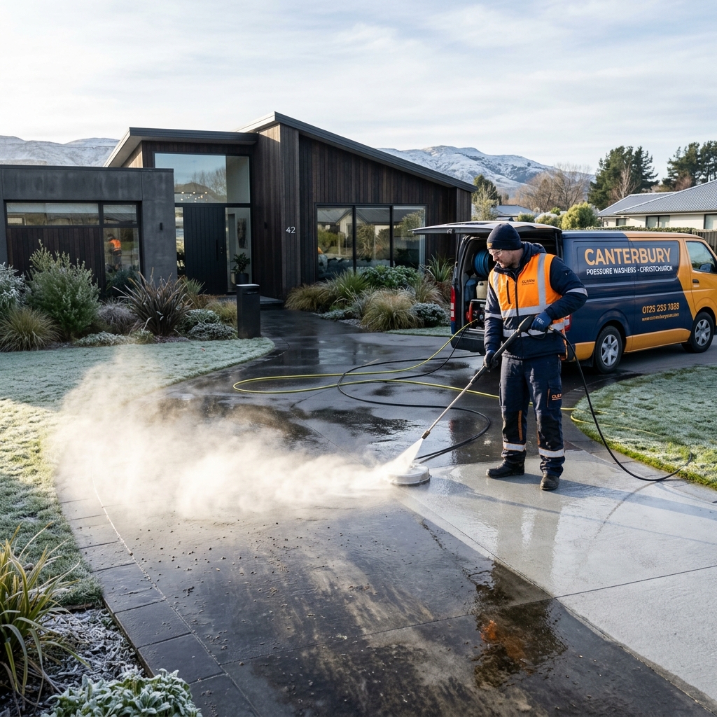 Winter Water Blasting Christchurch & Queenstown: Preventing Algae Slips & Freeze-Thaw Damage